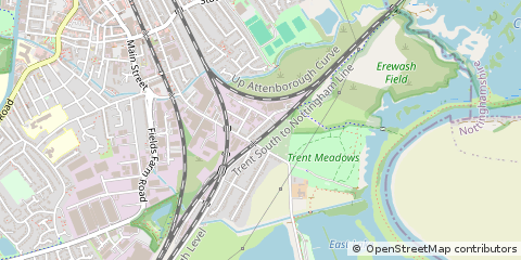 Map of Nottingham, Notts