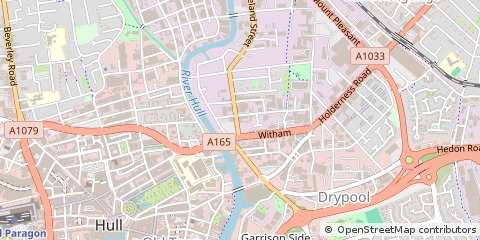 Map of Hull, East Yorkshire
