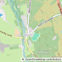 Map of Christchurch, Dorset