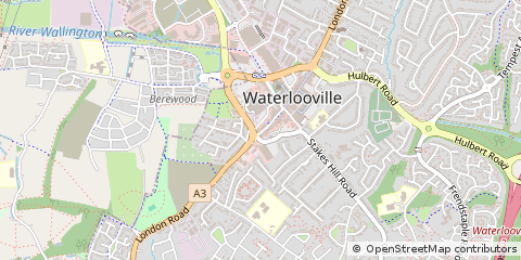 Map of Waterlooville, Hampshire