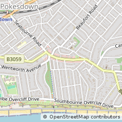 Map of Bournemouth, Dorset