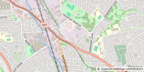 Map of West Midlands