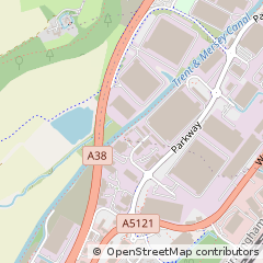 Map of Burton-on-Trent, Staffordshire