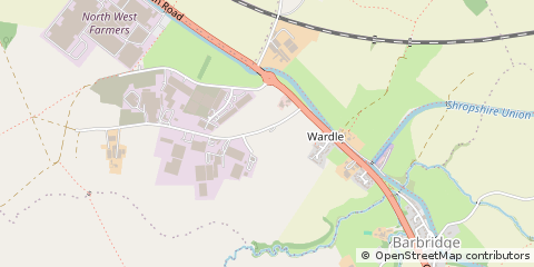 Map of Nantwich, Cheshire