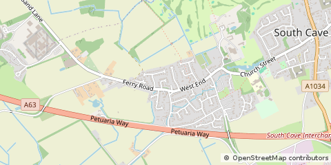 Map of Brough, North Humberside