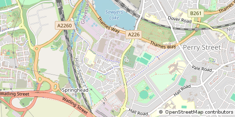 Map of Northfleet, Kent