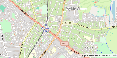Map of Sutton Coldfield