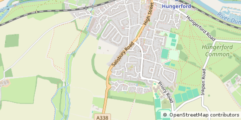 Map of Hungerford, Berkshire
