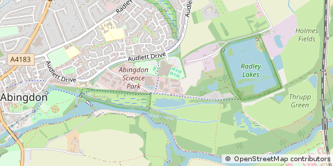 Map of Abingdon, Oxon