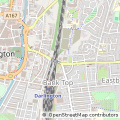 Map of Darlington, Co. Durham