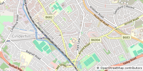 Map of Nottingham