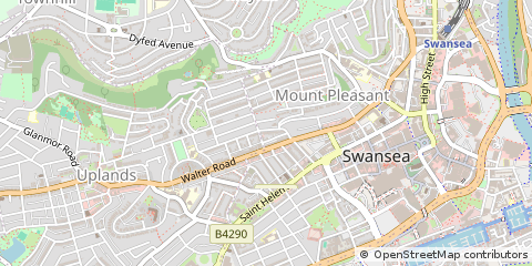 Map of Swansea
