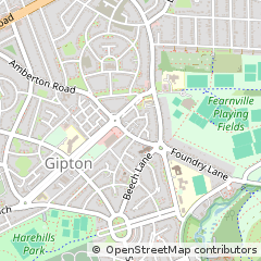 Map of Leeds, West Yorkshire