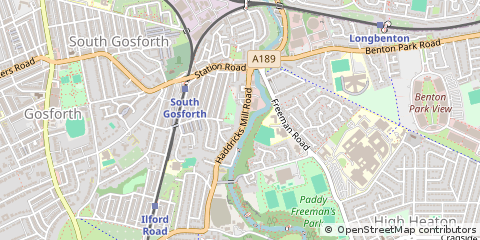 Map of Newcastle Upon Tyne