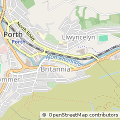 Map of Porth, RCT