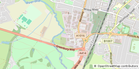 Map of Chelmsford