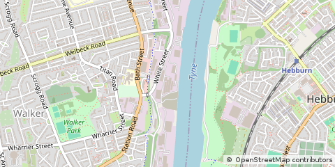 Map of Newcastle Upon Tyne, Tyne and Wear