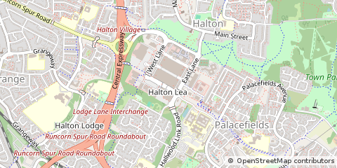 Map of Runcorn, Cheshire
