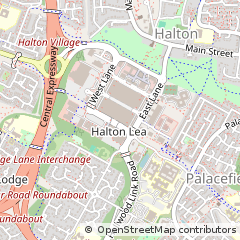 Map of Runcorn, Cheshire
