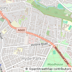 Map of West Yorkshire