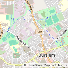 Map of Stoke-on-Trent, Staffordshire