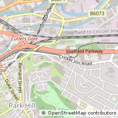 Map of Sheffield