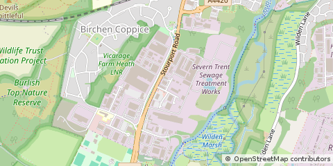 Map of Kidderminster, Worcestershire