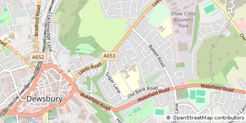Map of Dewsbury
