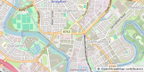 Map of Glasgow, Lanarkshire