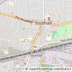 Map of Southall, Middlesex