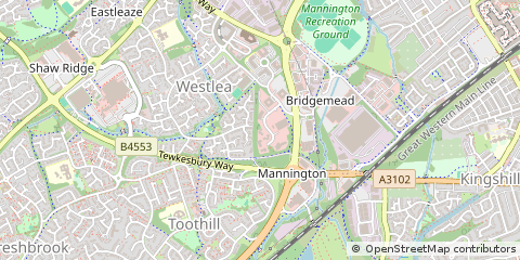 Map of Swindon