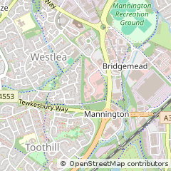Map of Swindon