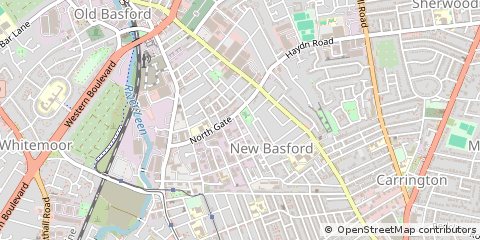 Map of Nottingham