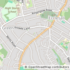 Map of Sheffield, South Yorkshire