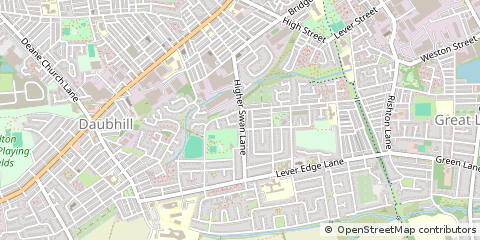 Map of Bolton, Lancashire