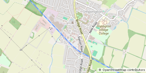 Map of Histon, Cambridge