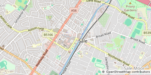 Map of Sale, Cheshire