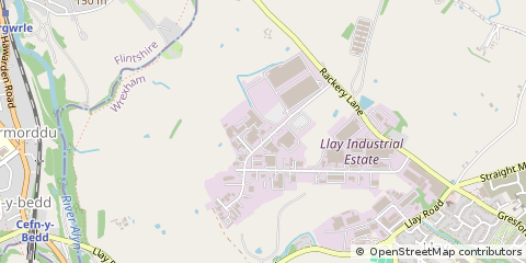 Map of Llay, Wrexham