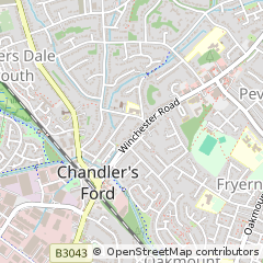 Map of Eastleigh, Hampshire