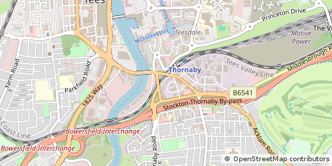 Map of Stockton-on-Tees