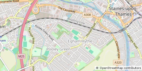 Map of Staines-Upon-Thames