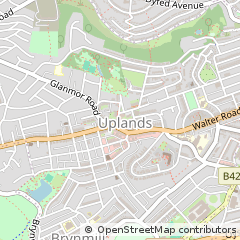 Map of Swansea