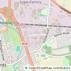 Map of Bury ST. Edmunds, Suffolk