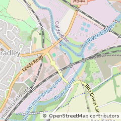 Map of Huddersfield, West Yorks