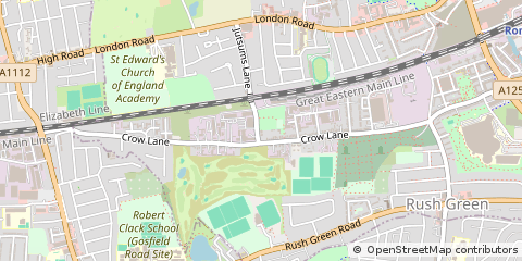 Map of Romford, Essex