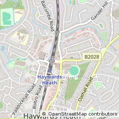 Map of Haywards Heath, West Sussex