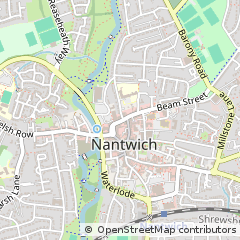 Map of Nantwich, Cheshire