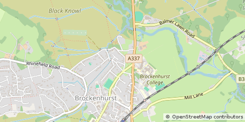 Map of Brockenhurst