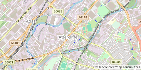 Map of Sheffield