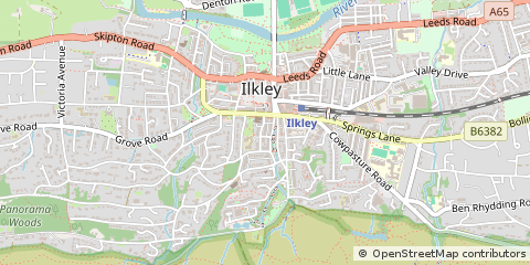 Map of Otley, West Yorkshire